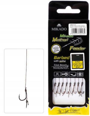 Haczyki Method Feeder MIKADO Plecionka IGŁA nr 10