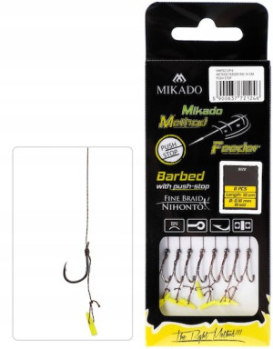 Haczyki Method Feeder MIKADO Plecionka STOPER nr8