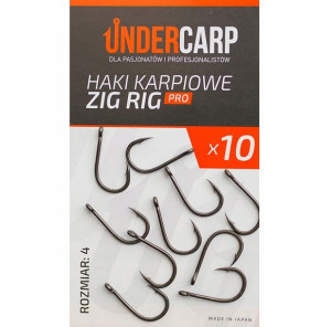 Haki Karpiowe – ZIG RIG – PRO – UNDERCARP rozm.4