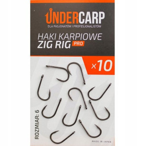 Haki Karpiowe – ZIG RIG – PRO – UNDERCARP rozm.6