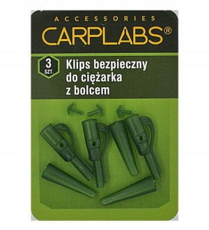 Bezpieczny Klips z BOLCEM – ZIELONY – CARPLABS