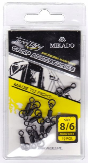 Krętlik karpiowy z kółkiem roz. 8 – 10szt – MIKADO