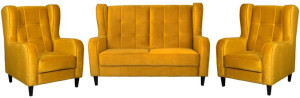 Komplet wypoczynkowy Estacia sofa uszak + 2 fotele uszak