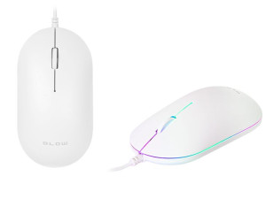 Mysz optyczna BLOW MP-60 USB biała do PC laptopa