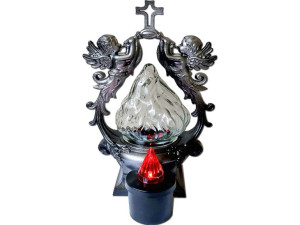 Znicz lampion Cezar30 SR + wkład elektryczny grati