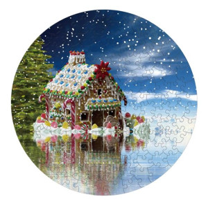 Świąteczne Puzzle - Piernikowa Chatka - 150 el.