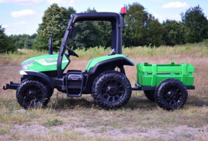 !HIT! Ogromny Traktor na akumulator dla dzieci z przyczepą 4x4 24V!