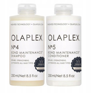 OLAPLEX Zestaw regeneracja SZAMPON No4 ODŻYWKA 5