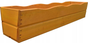 Doniczka Drewniana, Skrzynka Balkonowa 84 Cm Mahoń