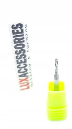 Frez do Drewna PVC 1-piórowy VHM 1.5 x 3.175 x 38