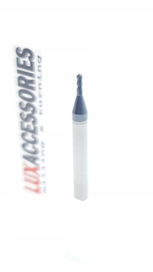 Frez promieniowy VHM Fi1.5 x R0.2 x 4D x 50 45 HRC