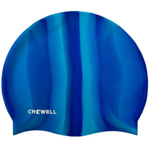 Czepek pływacki silikonowy crowell multi flame niebieski kol.13
