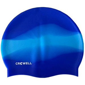 Czepek pływacki silikonowy crowell multi flame niebieski kol.18