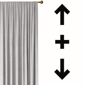 Zasłona o długości +10 cm