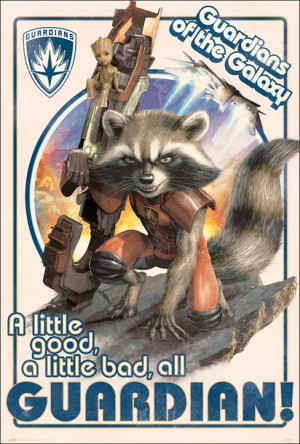 Marvel Strażnicy Galaktyki Rocket i Baby Groot - plakat 61x91,5 cm