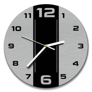zegar ścienny stal inox śr. 30cm design
