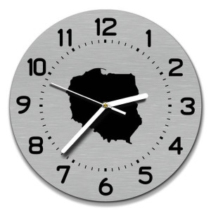 zegar ścienny stal inox śr. 30cm elegancki Polska