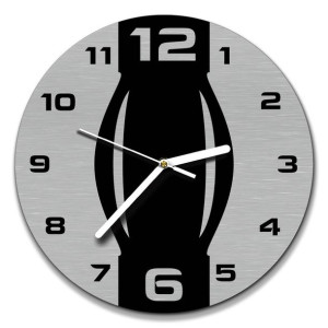 zegar ścienny stal inox śr. 30cm symetryczna-grafika