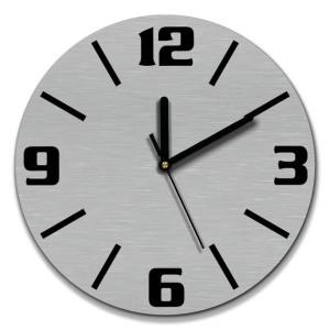 zegar ścienny stal inox śr. 30cm tradycyjny