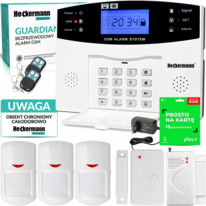 Alarm Bezprzewodowy Gsm Guardian Polski Karta Sim