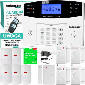 Alarm Bezprzewodowy Gsm Guardian Polski Karta Sim