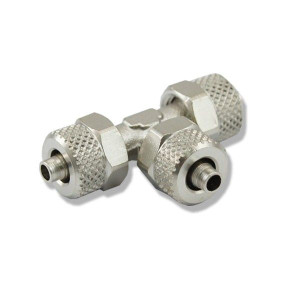 Trójnik Metalowy Zaciskowy T 6mm