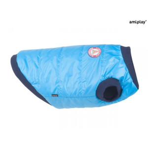 Amiplay Kurtka Puchowa Dla Psa Bronx 46 cm Niebieska
