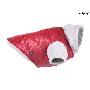 Amiplay Kurtka Z Kapturem Dla Psa Boston 33 cm Bordowa