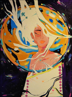 Pani Księżyc - plakat premium 61x91,5 cm