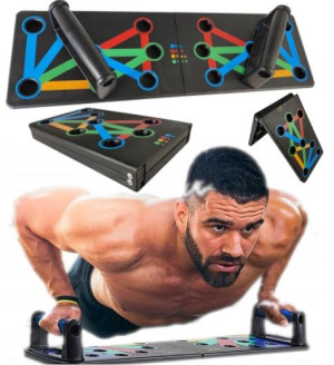 Deska Do Pompek Ćwiczeń + Uchwyty Push Up 14w1
