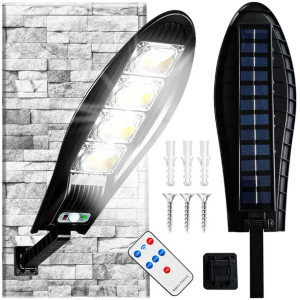 Lampa Solarna Led Czujnik Ruchu Zmierzchu + Pilot