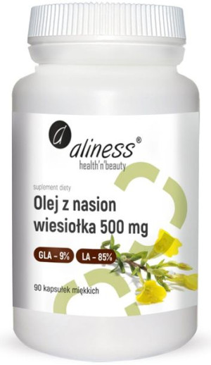 Aliness Olej z nasion wiesiołka 500 mg 90 kapsułek