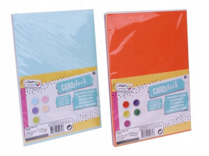 Tektura A5 220 Gsm 10 Kolorów Pastelowa I Jaskrawa