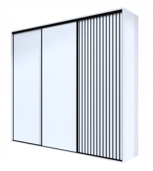 Szafa przesuwna VIKI 275x245,5x61 cm wysoka lamele