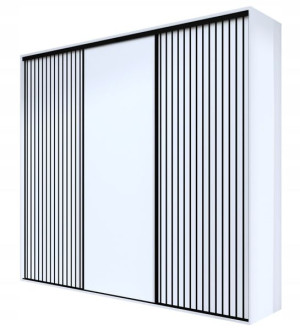 Szafa przesuwna VIKI 275x245,5x61 cm wysoka lamele