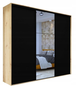 Szafa przesuwna VIKI 275x245,5x61 cm wysoka lustro