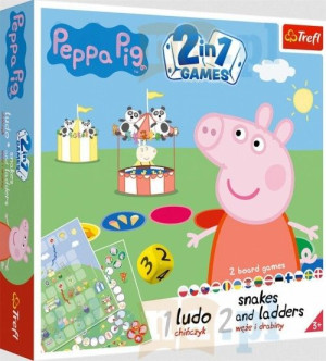 Trefl 020670 Chińczyk / Węże I Drabiny Peppa