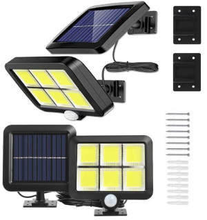 Lampa Solarna Z Czujnikiem Ruchu Zmierzchu 120 Led