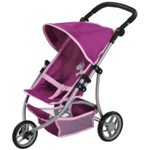 Różowy wózek dla lalek spacerówka Jogger Lio Knorr Toys