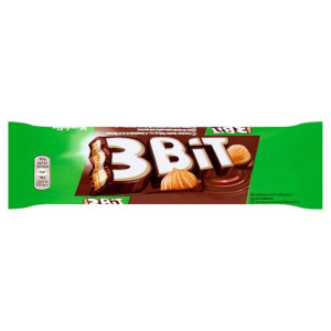 3Bit Baton w czekoladzie z nadzieniem o smaku orzechowym i herbatnikiem 46g
