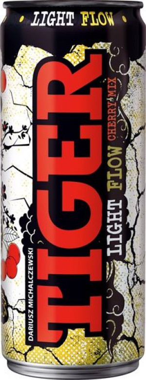Tiger Light Flow Cherry Mix - gazowany owocowy napój energetyzujący 330ml