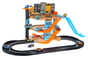 wielopoziomowy PARKING dla samochodzików + 10 autek