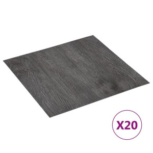 Samoprzylepne Panele Podłogowe Winylowe Pvc 20 Szt. 1,86 M², Brązowe