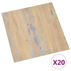 Samoprzylepne Panele Podłogowe Winylowe Pvc 20 Szt. 1,86 M², Brązowe