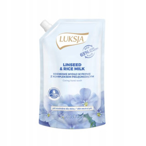 LUKSJA Kremowe Mydło w Płynie Linseed Zapas 400ML
