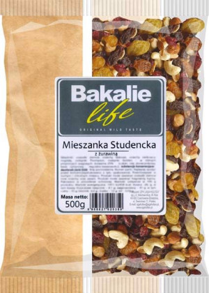 Bakalie Life Mieszanka studencka z żurawiną 500g