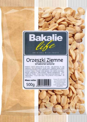 Bakalie Life Orzechy ziemne smażone solone 500g