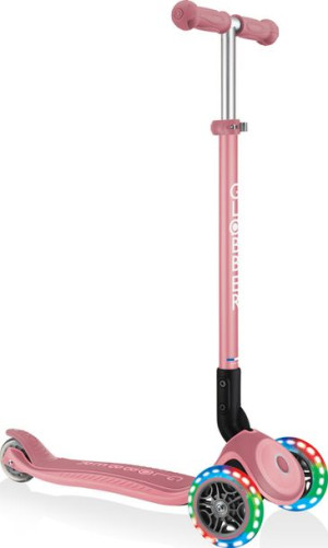 Hulajnoga 3-kołowa Globber Primo Foldable Plus Lights Pastel Pink 439-210
