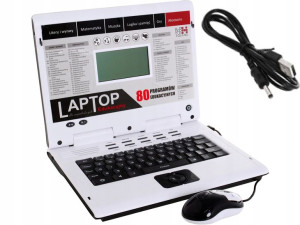 LAPTOP EDUKACYJNY dla dzieci 80 Programów USB