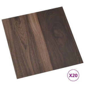 Samoprzylepne Panele Podłogowe Winylowe Pvc 1,5mm, 1,86 M², Brązowe